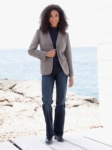 heine Blazer - marine-sesam-gemustert