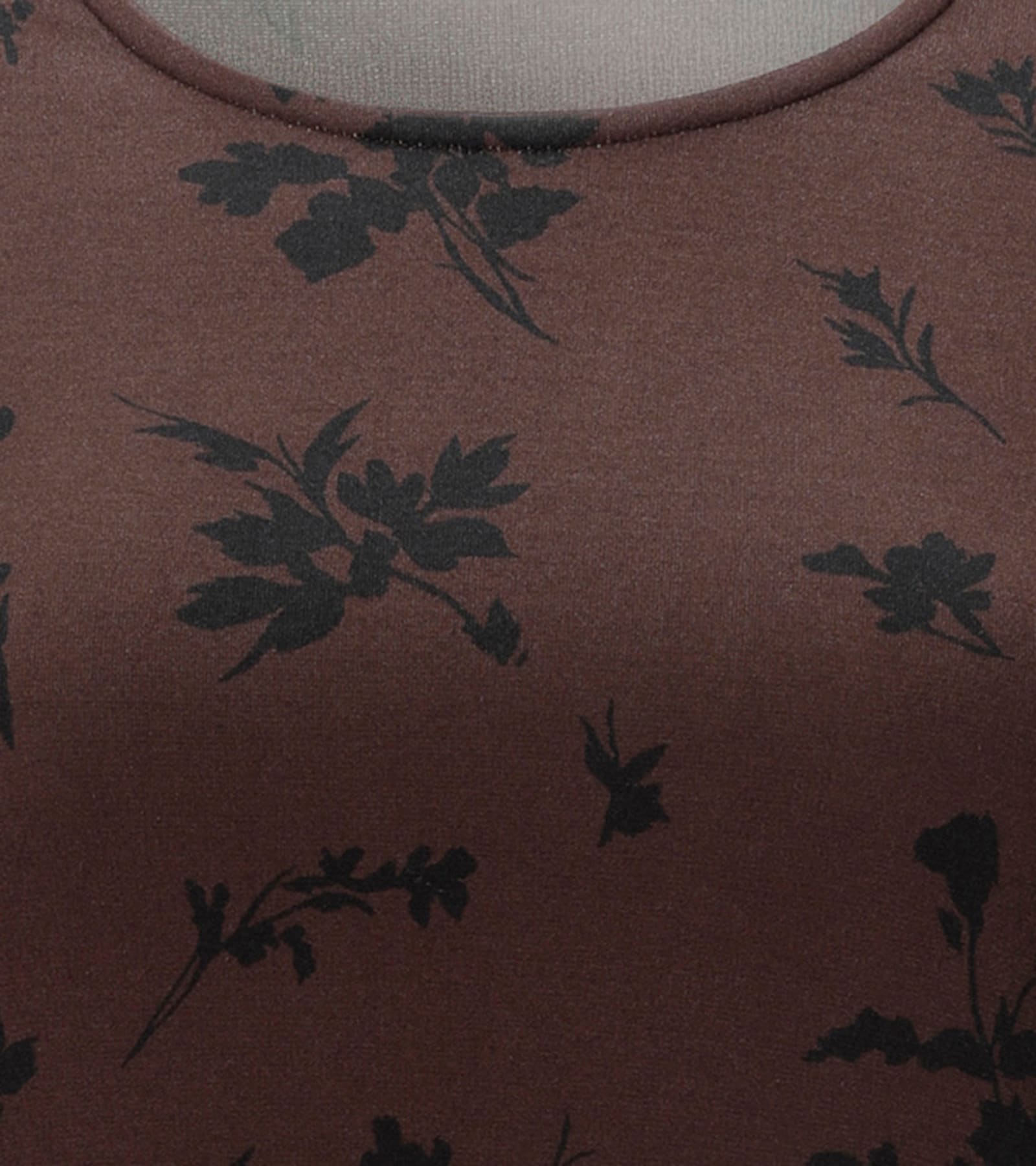 Aniston PLUS Jerseykleid - braun-schwarz