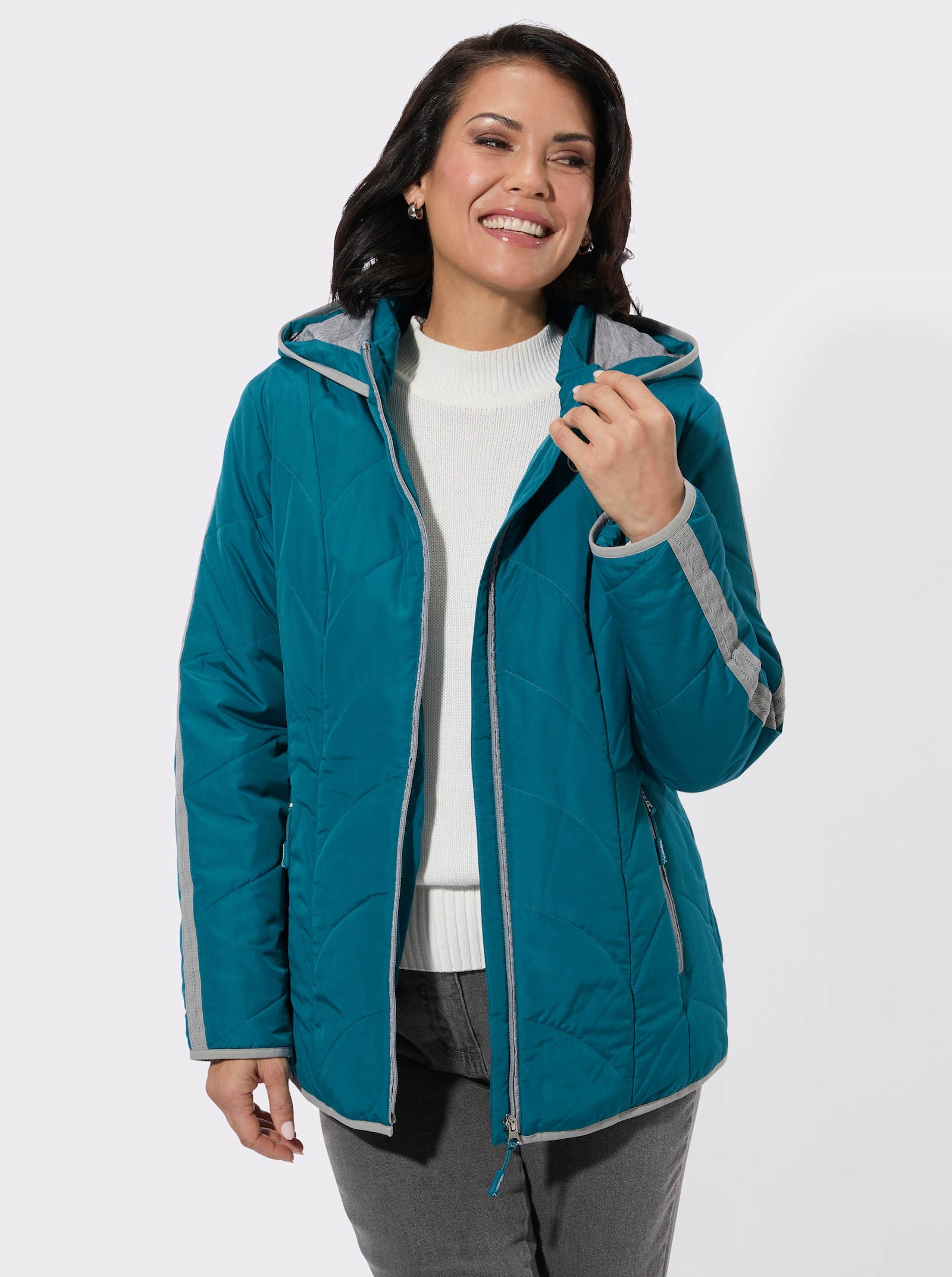 Steppjacke mit Innentasche - aquapetrol