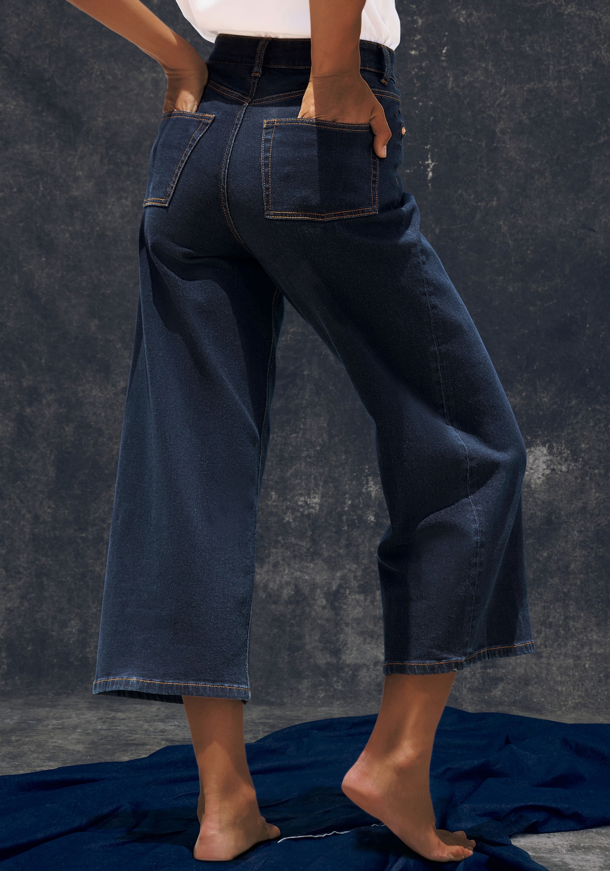 LASCANA 7/8-Jeans - dark blue denim