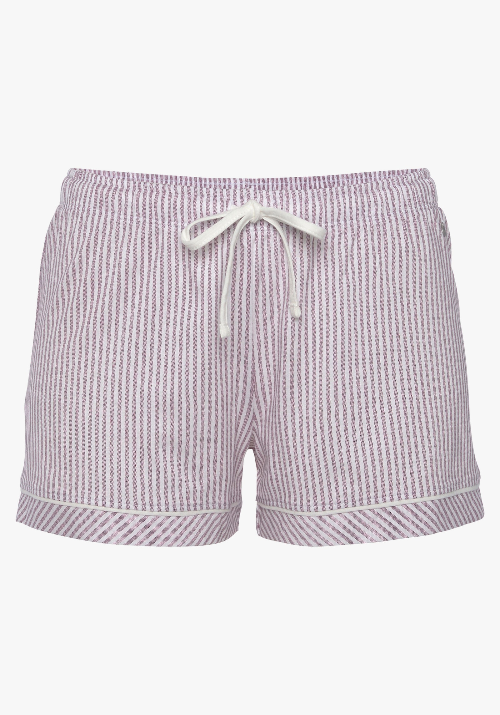 s.Oliver Short de pyjama - bordeaux à rayures