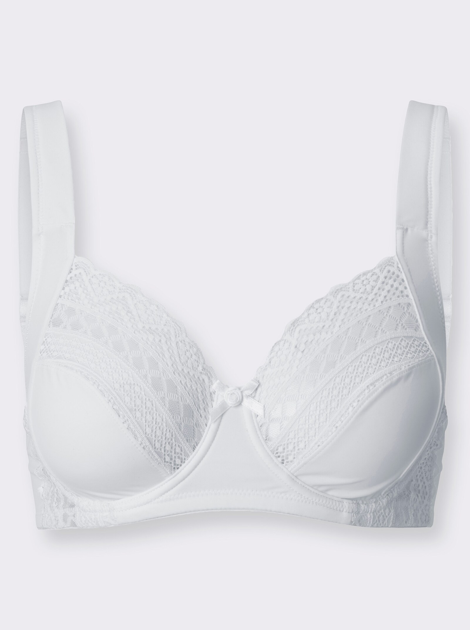 wäschepur Entlastungs-BH mit Bügel mit wattierten Komfortträgern - weiß