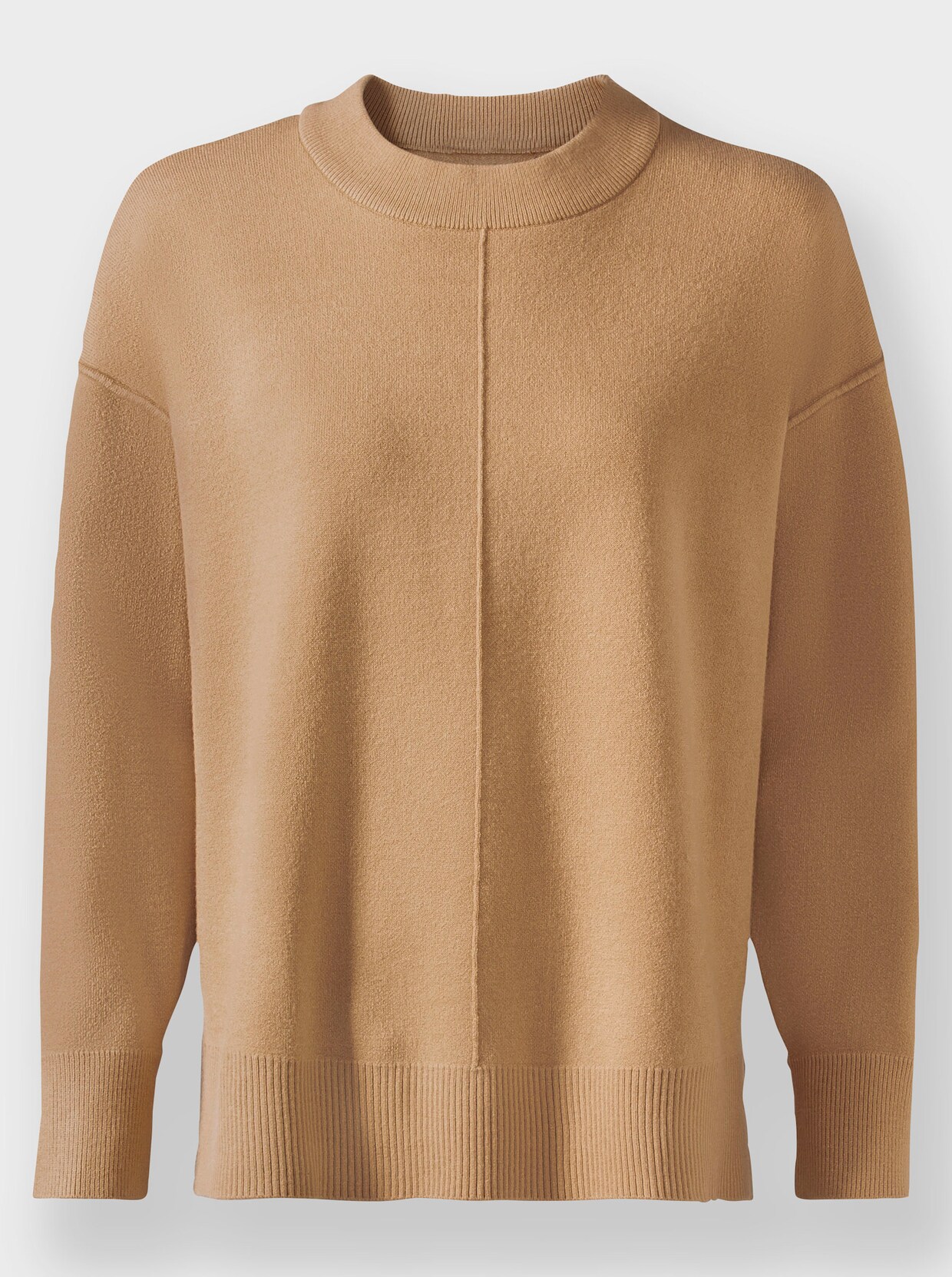 heine Pullover met ronde hals - camel