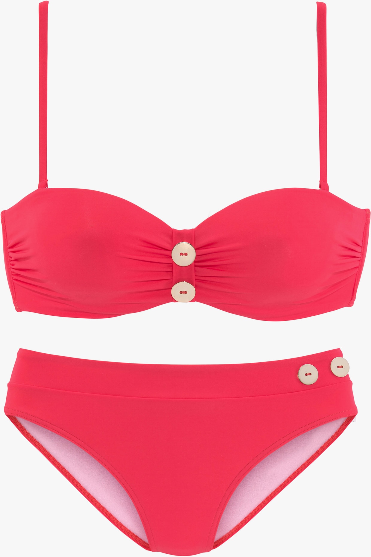 Vivance Bügel-Bandeau-Bikini - knallrot