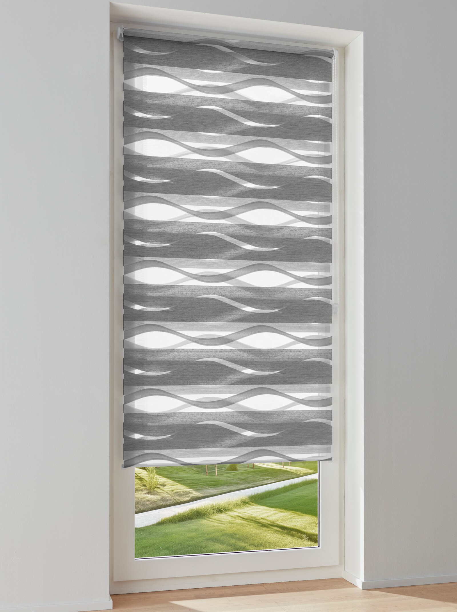 heine home Doppelrollo - grau