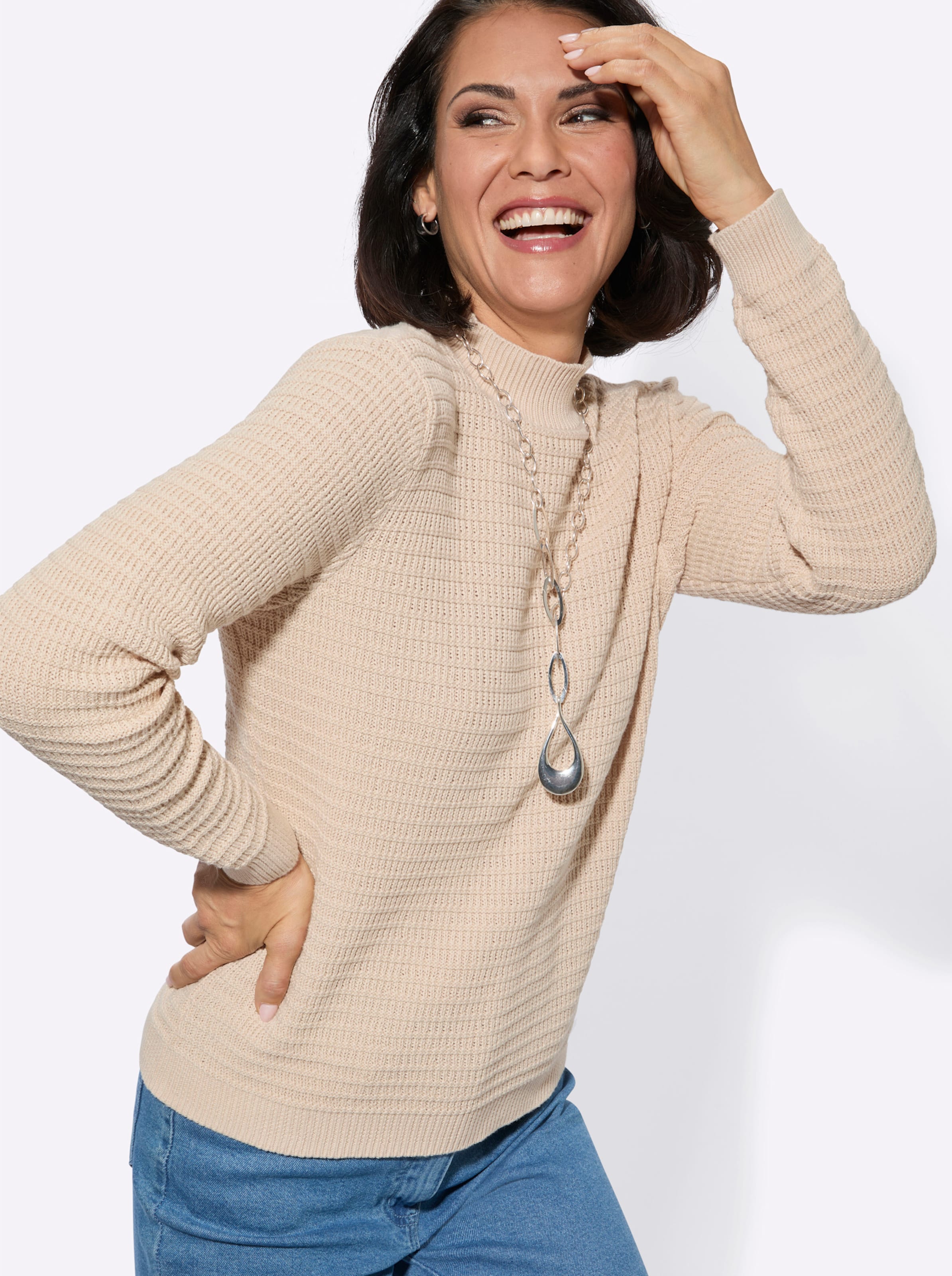 Thumbnail - Stehkragenpullover