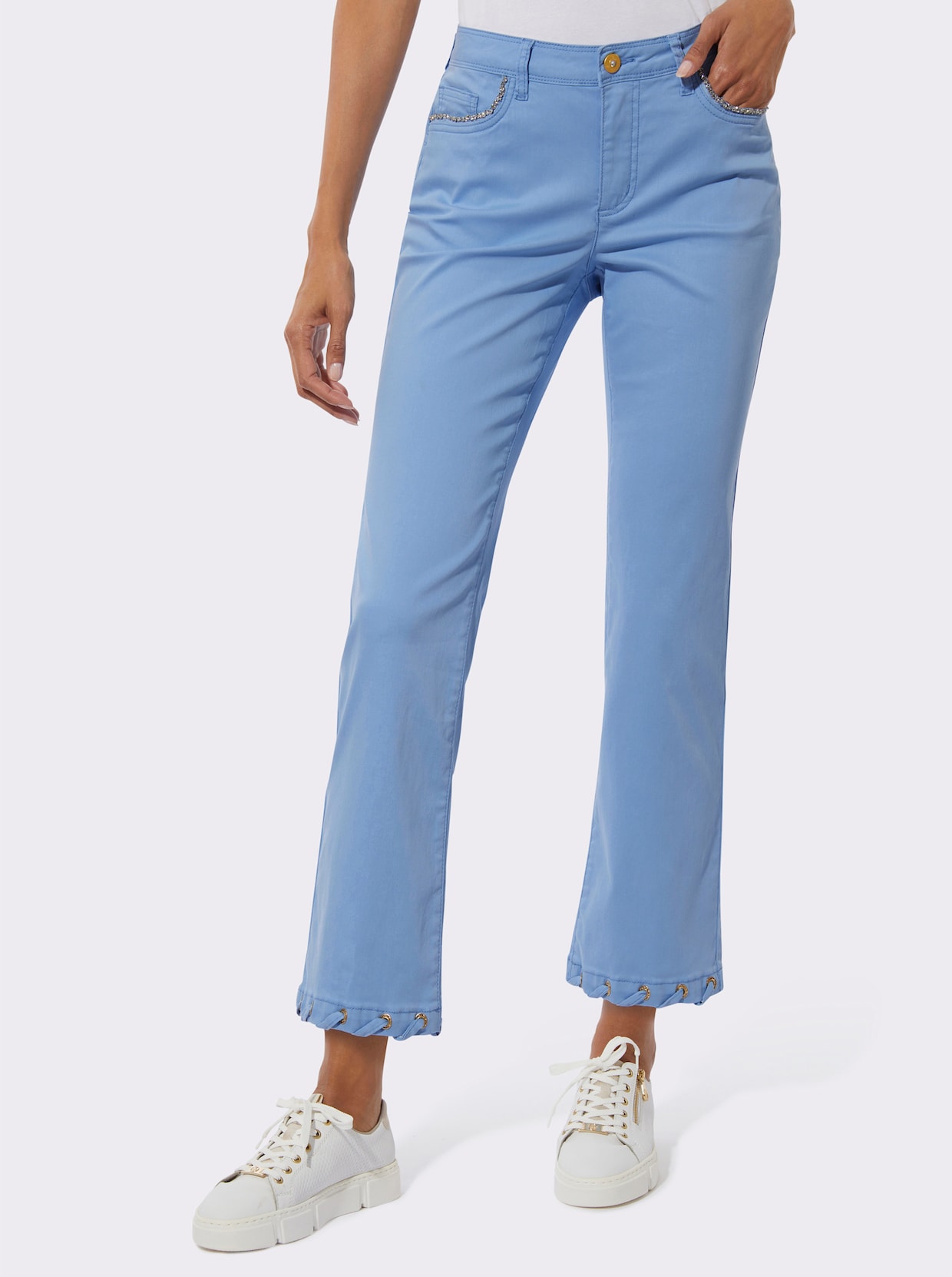 7/8-Jeans - himmelblau
