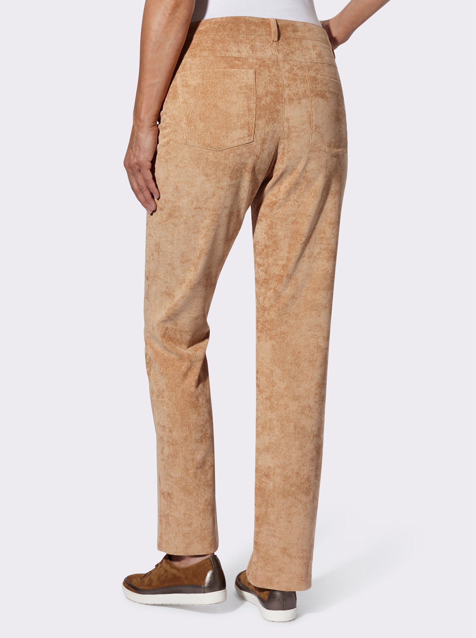 Cordhose mit Stretch-Anteil - camel