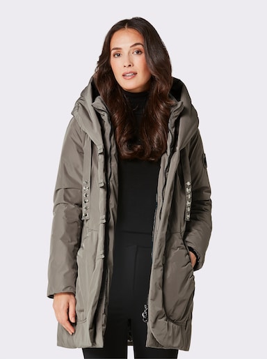 CREATION L PREMIUM Daunenjacke in Memory-Qualität - taupe