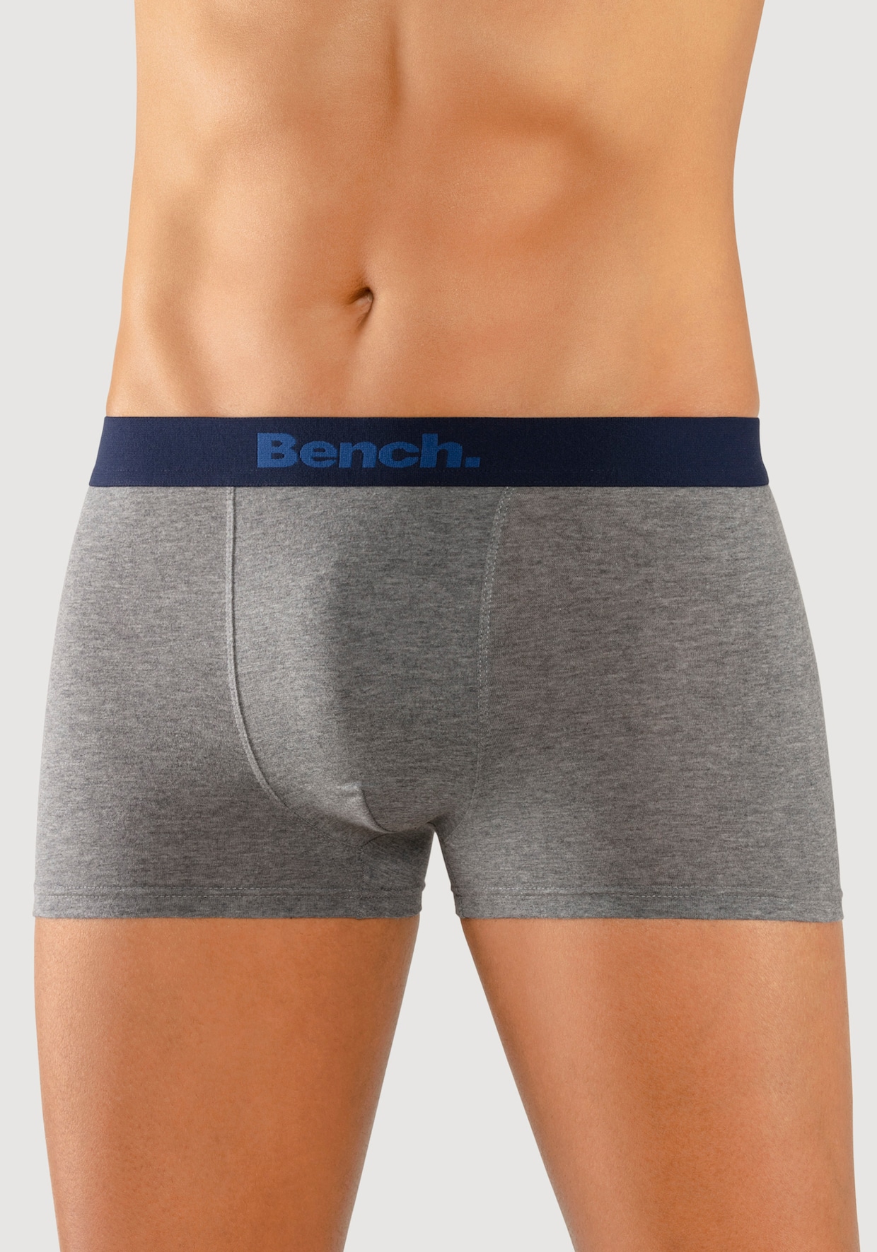 Bench. Boxer - blau-gestreift, blau, grau-meliert, navy