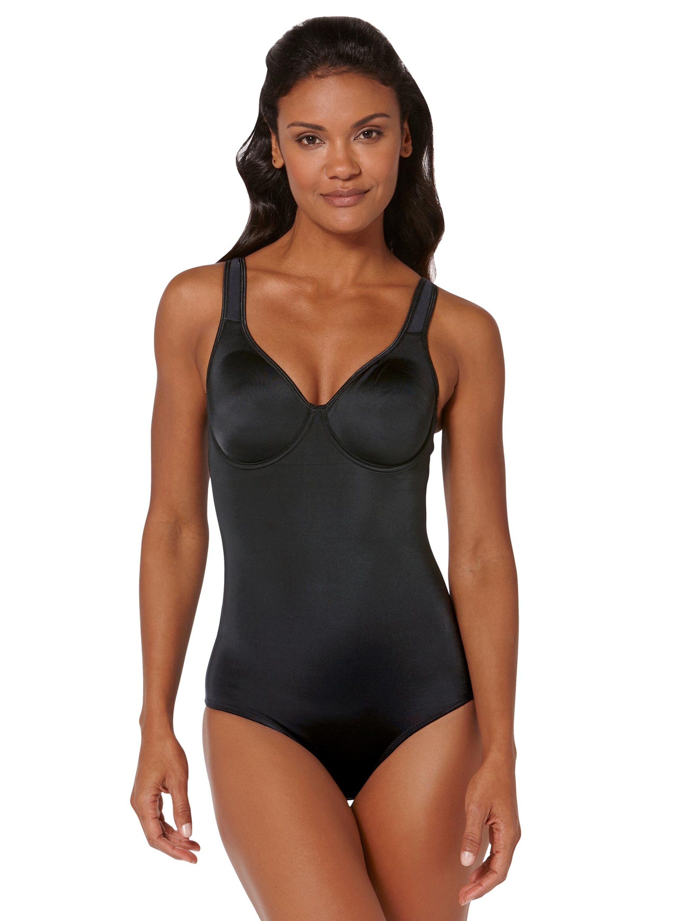 Body mit Bügel - schwarz