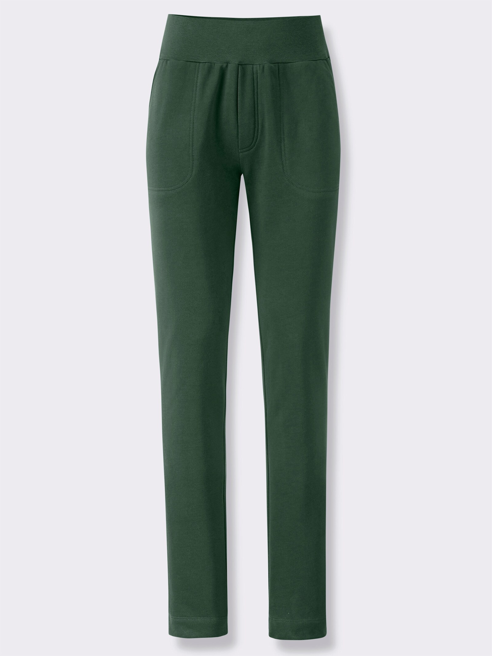Jerseyhose mit angerauter Innenseite - moos