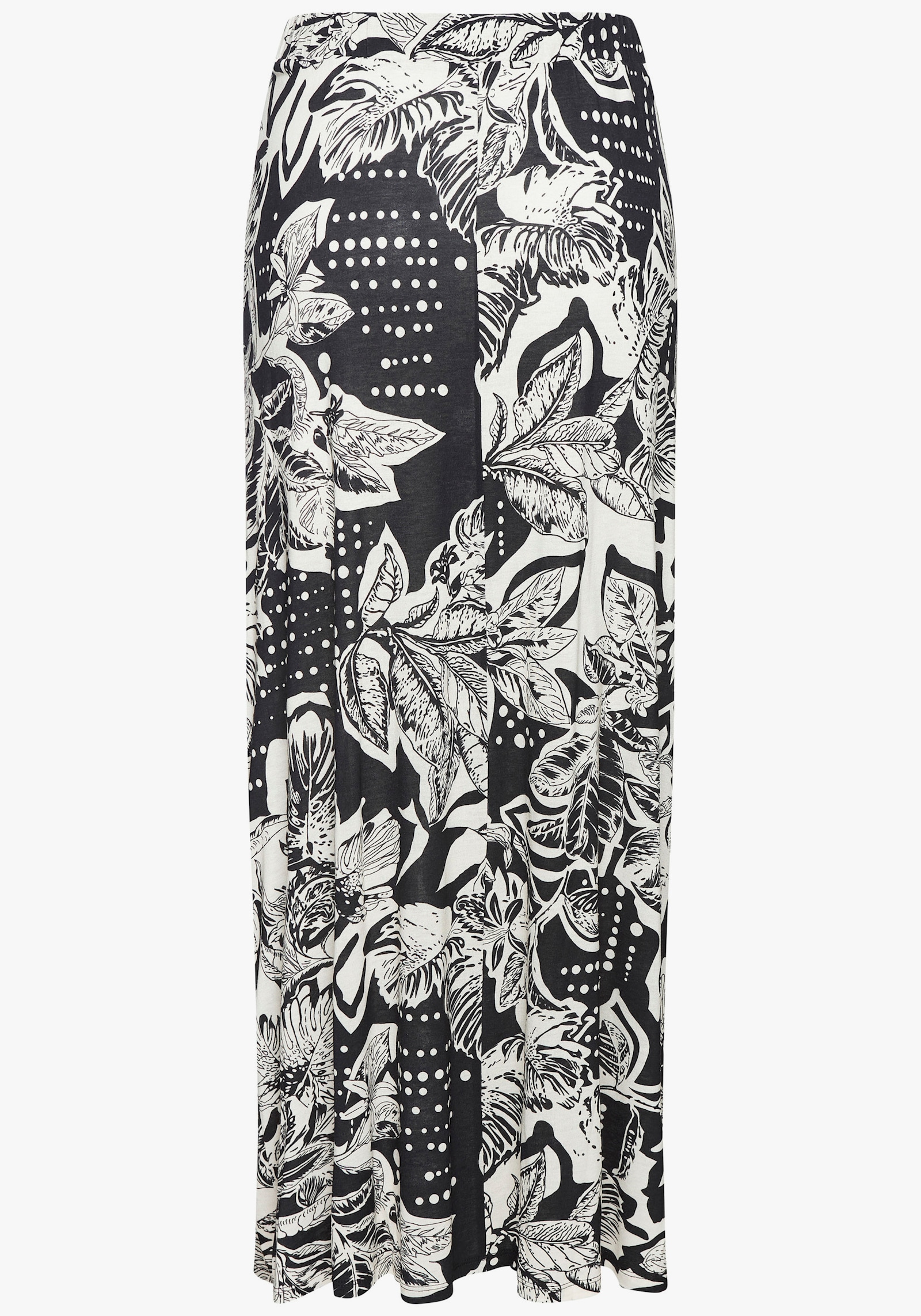 Vivance Jupe longue - noir-crème imprimé