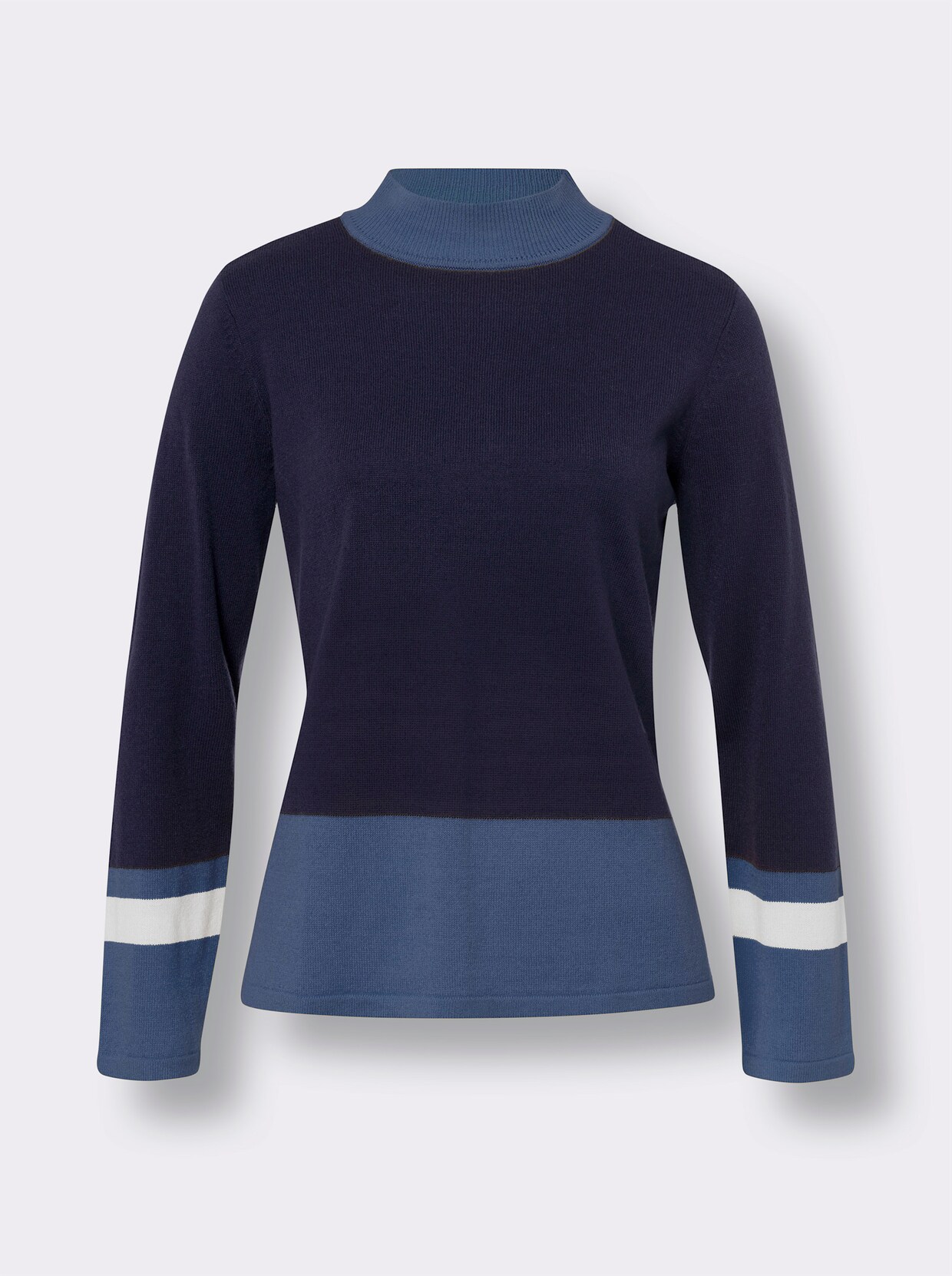 Pullover met lange mouwen - marine/jeansblauw