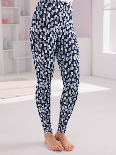 feel good Leggings mit Tupfenmuster - marine-bleu-bedruckt