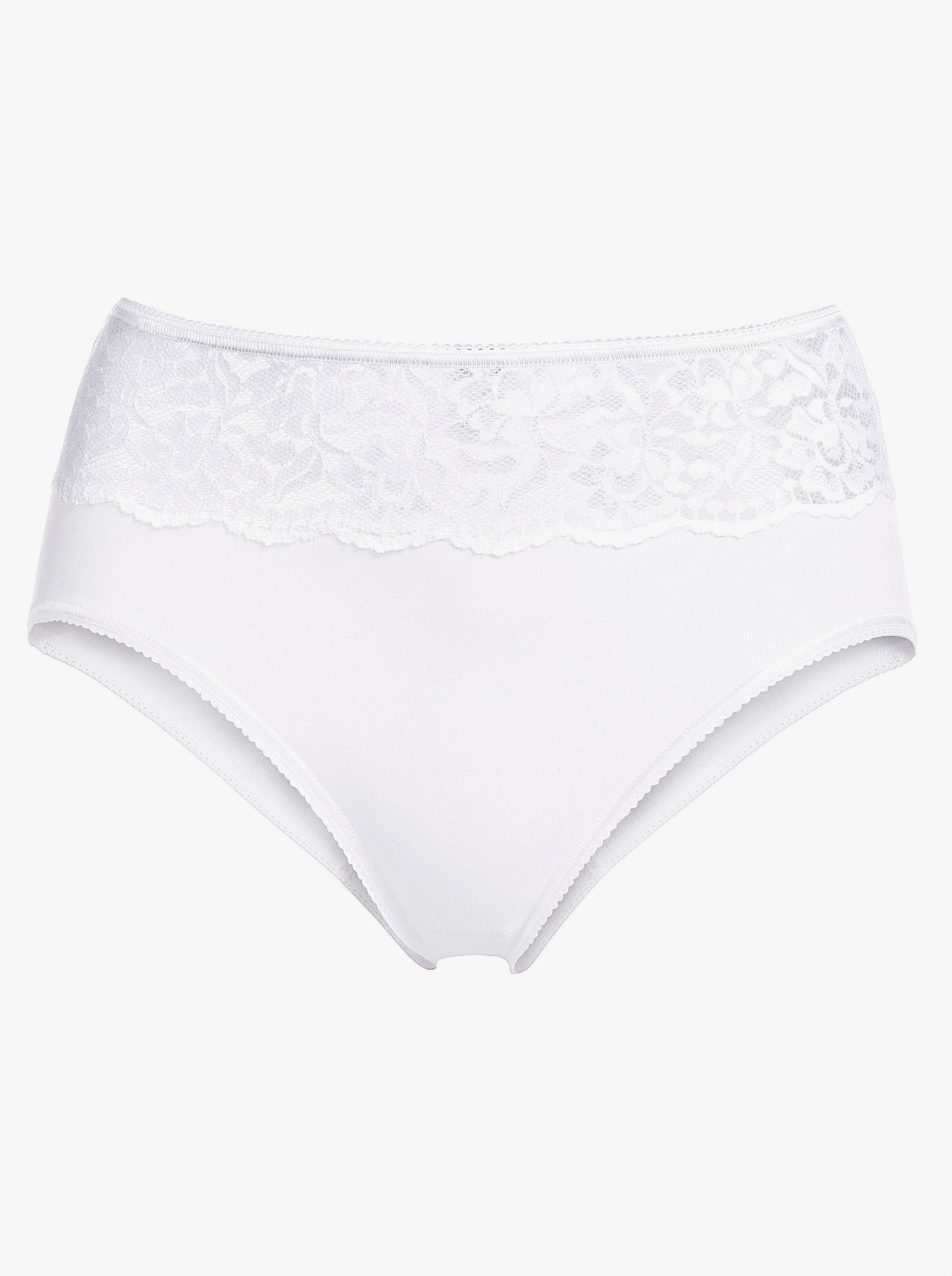wäschepur Slip met kantinzet - wit