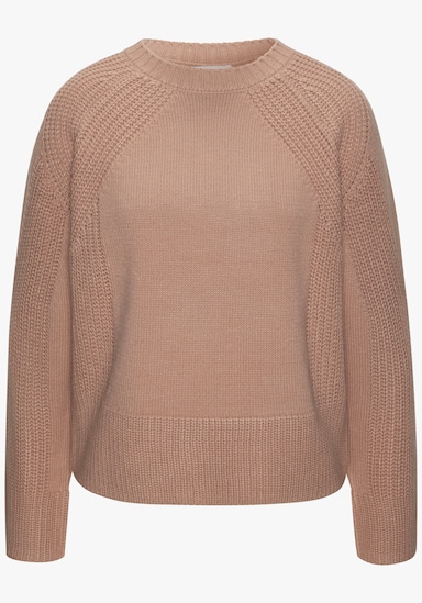 LASCANA Strickpullover - camelfarben