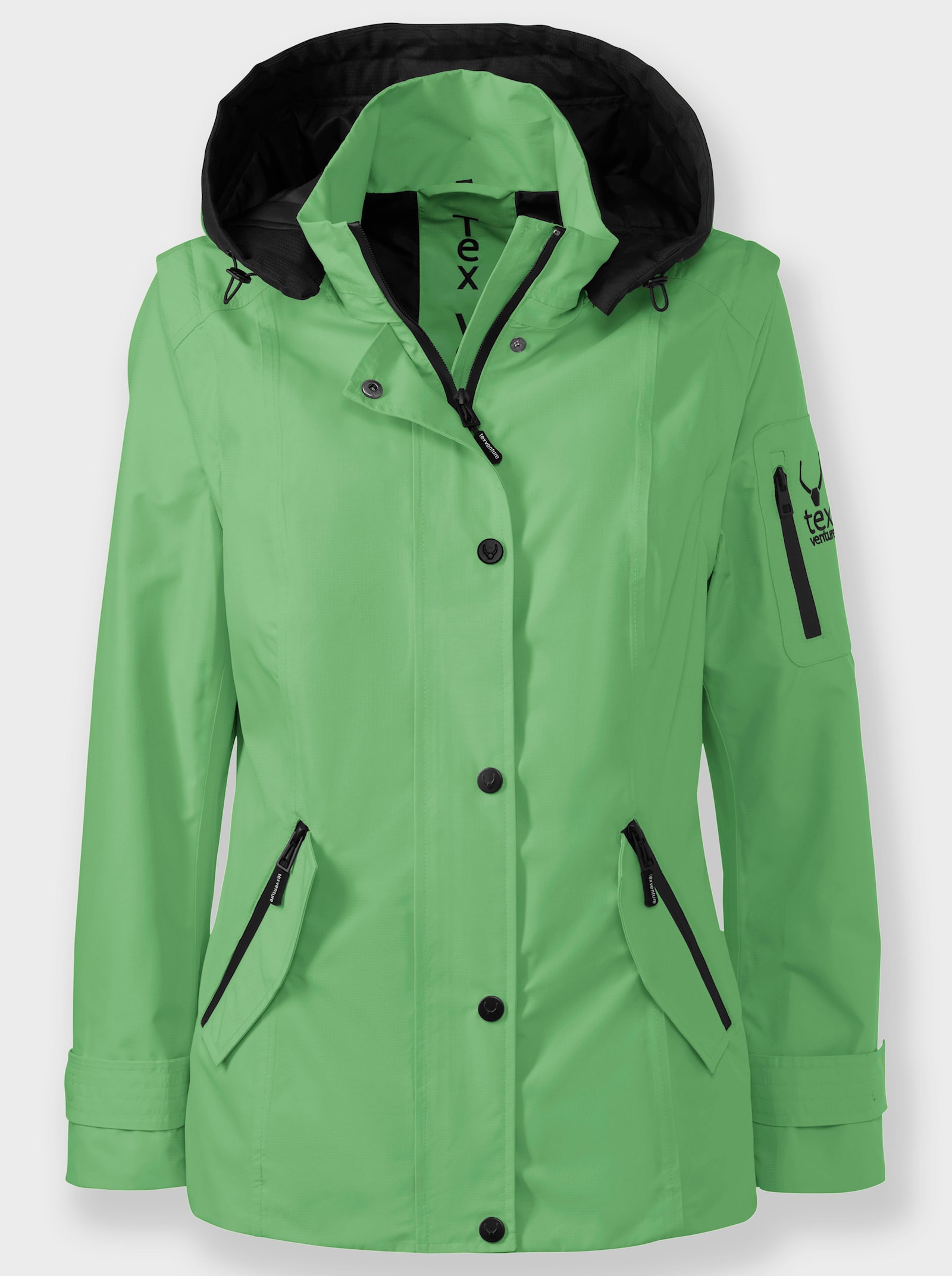 Funktionsjacke mit abnehmbaren Ärmeln - apfel