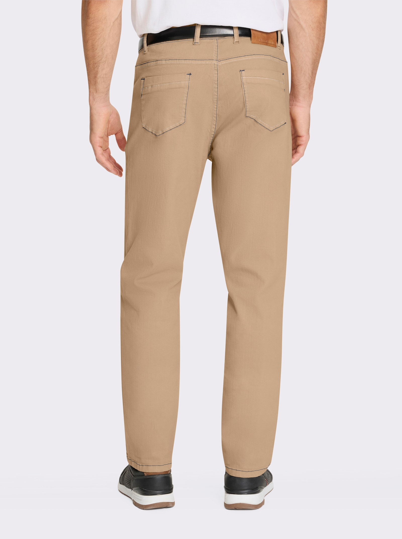 Marco Donati 5-Pocket-Jeans aus Baumwoll-Stretch - camel