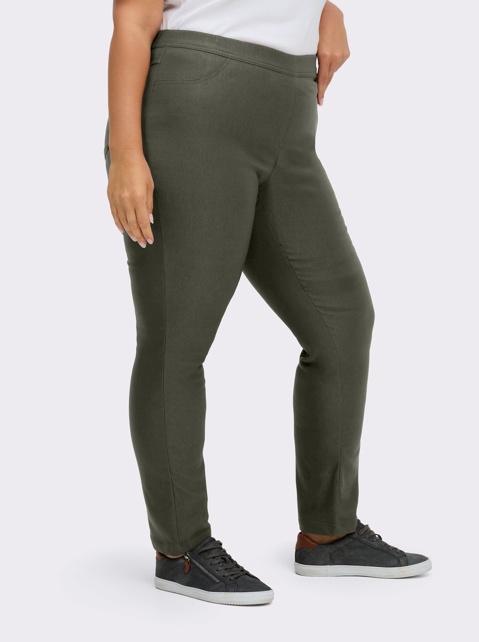Hose innen angeraut - khaki