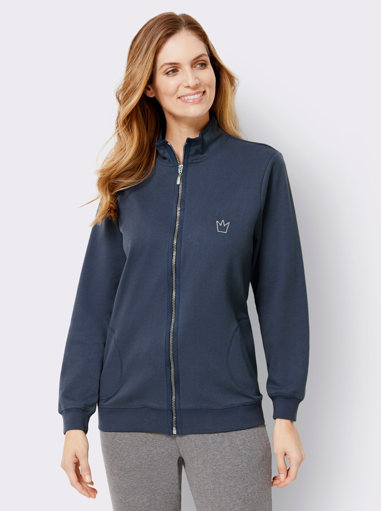 feel good Jacke - rauchblau