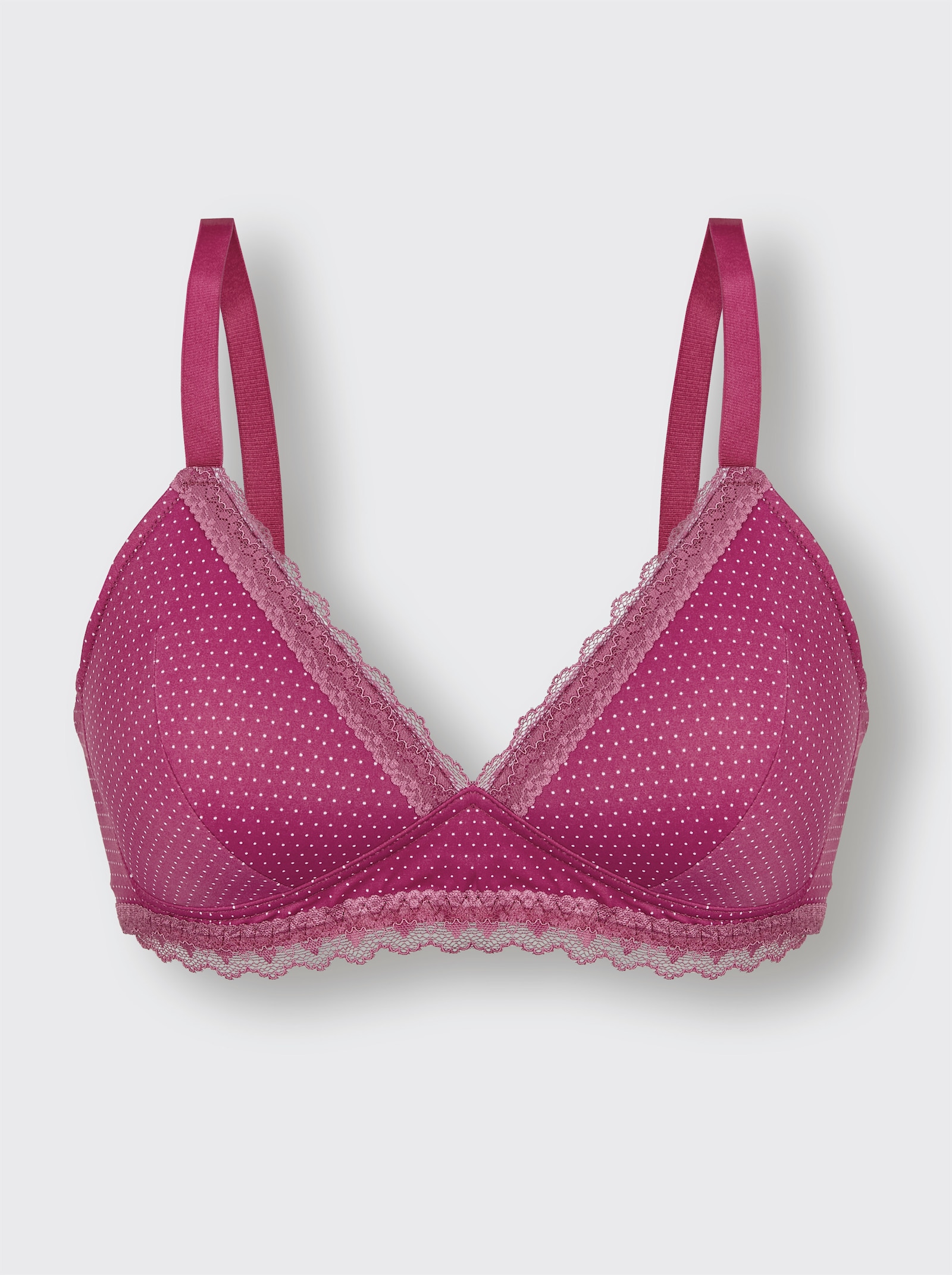 wäschepur Schalen-BH ohne Bügel - magenta-bedruckt