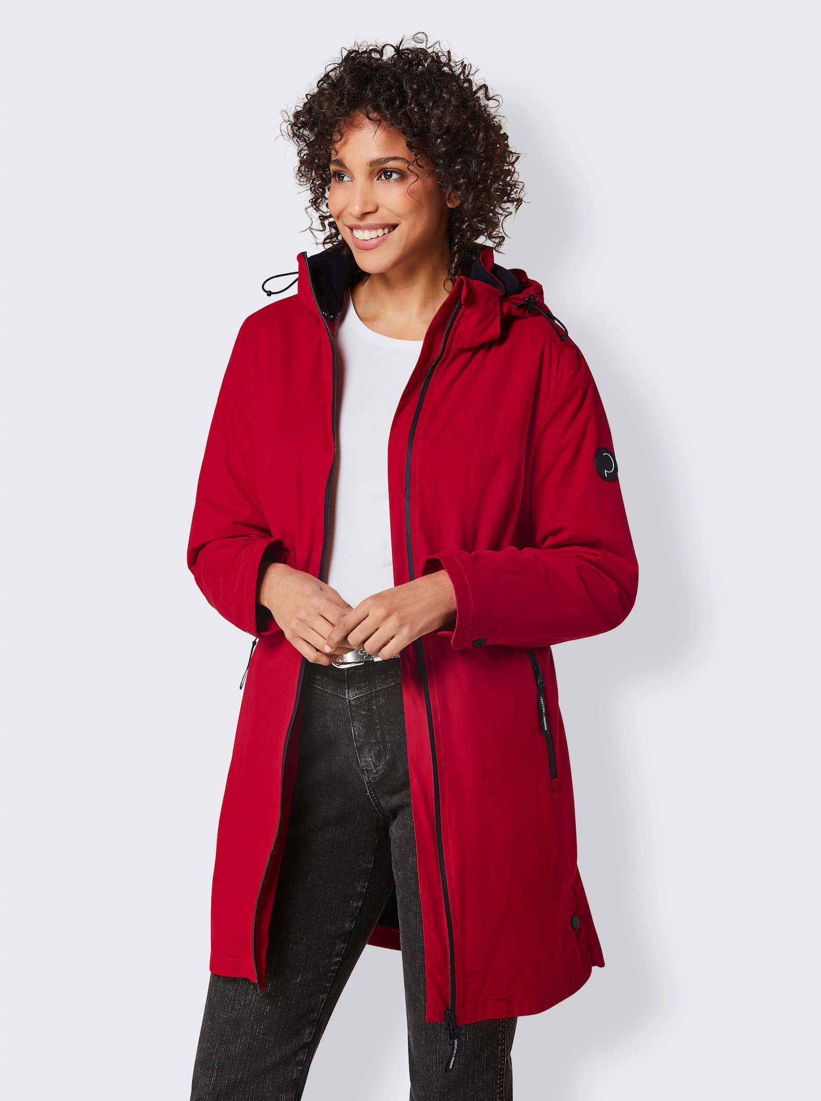 CREATION L PREMIUM Funktionsjacke mit Fleece-Futter - rot