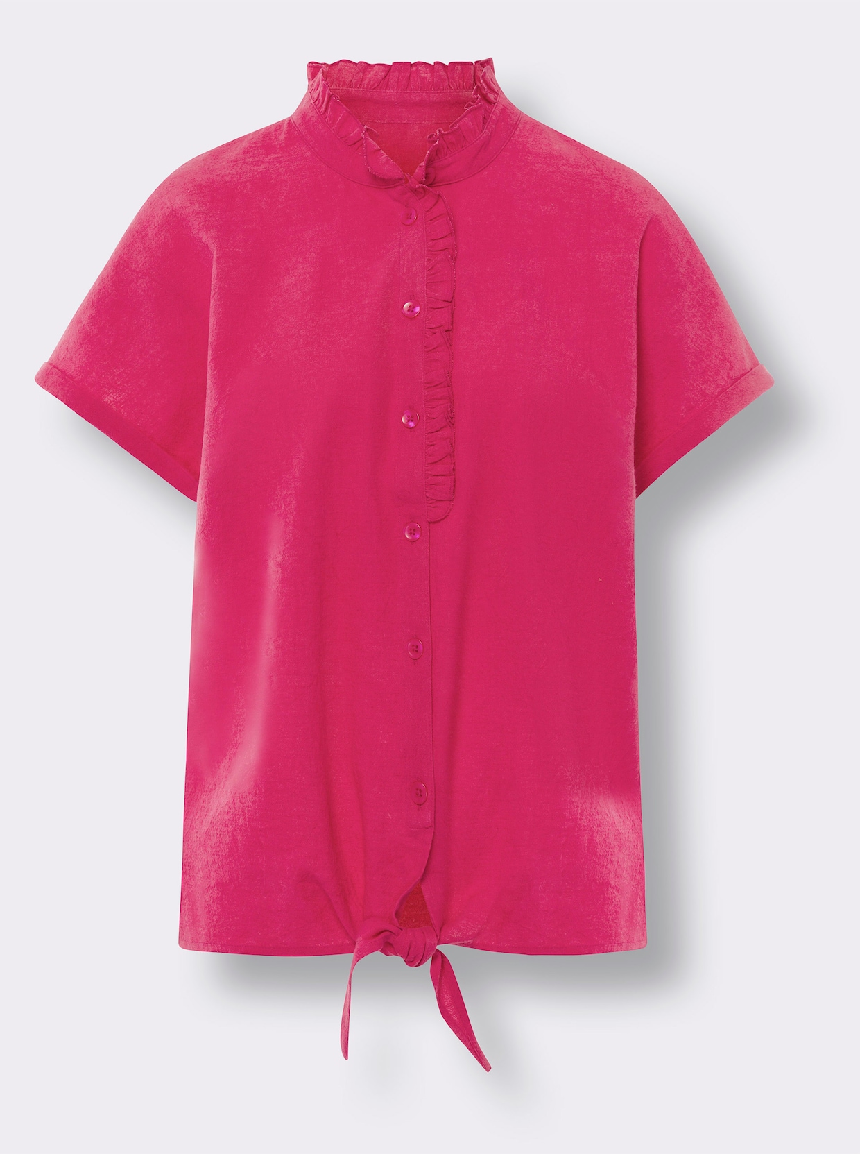 heine Chemisier en lin - fuchsia