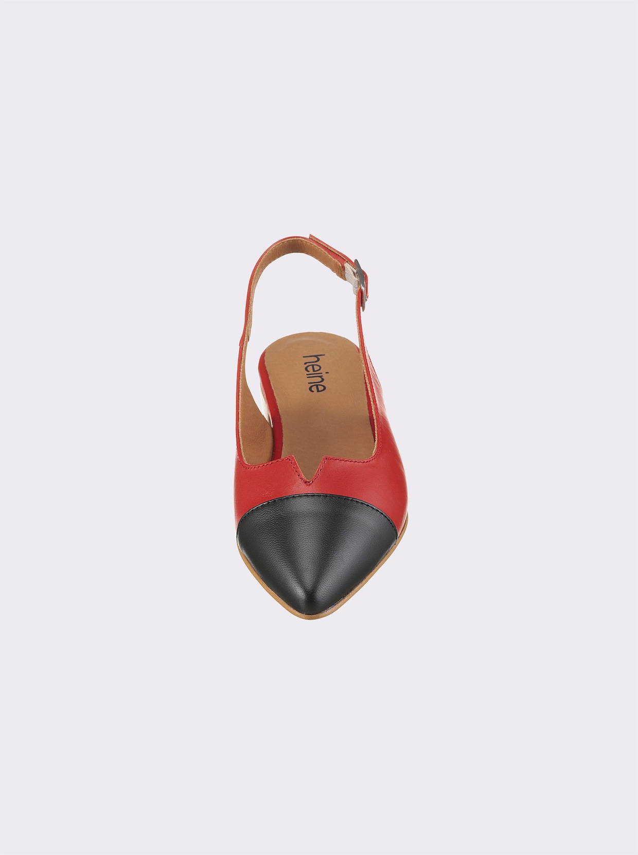 heine Slingballerina - rood/zwart
