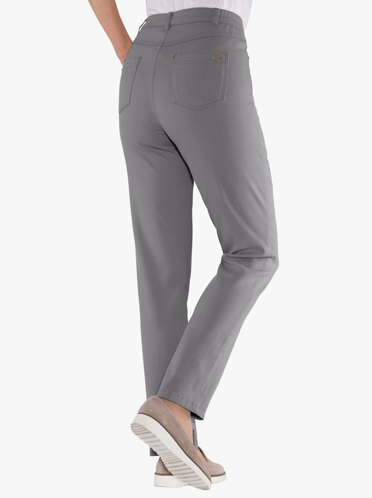 Strečové kalhoty - šedá
