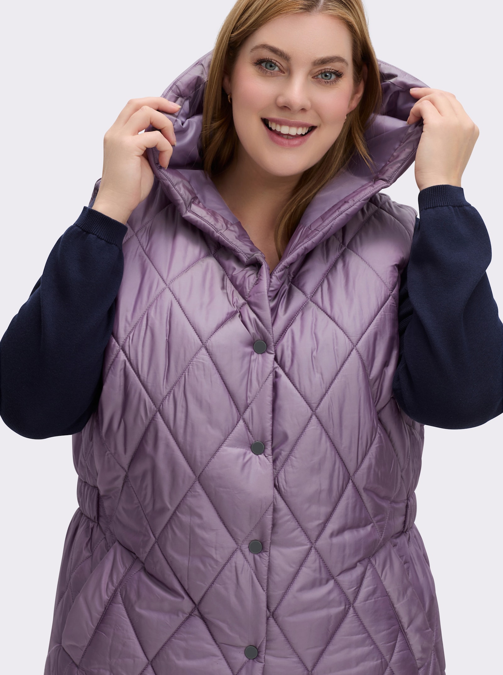 Steppweste in Longform - feige