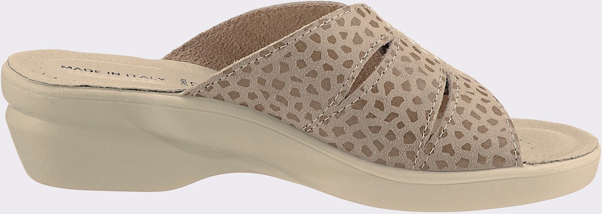 airsoft comfort+ slippers - beige gedessineerd