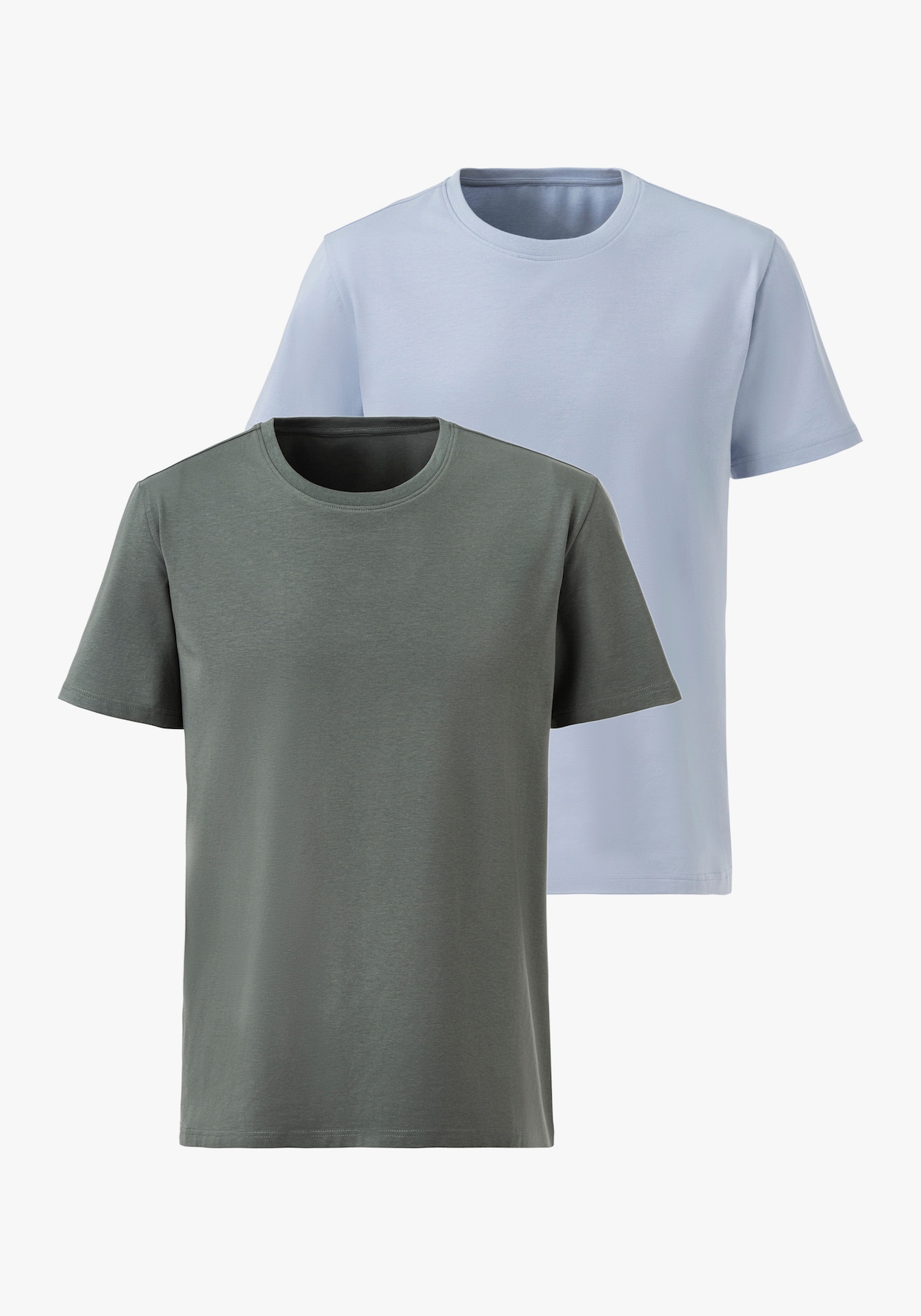 AUTHENTIC LE JOGGER T-shirt - kaki/lichtblauw