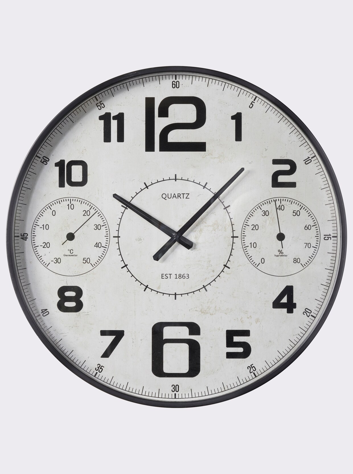 Impressionen Wanduhr - schwarz-weiß