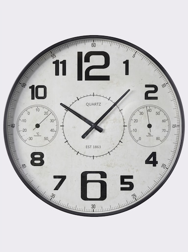 Impressionen Wanduhr - schwarz-weiß