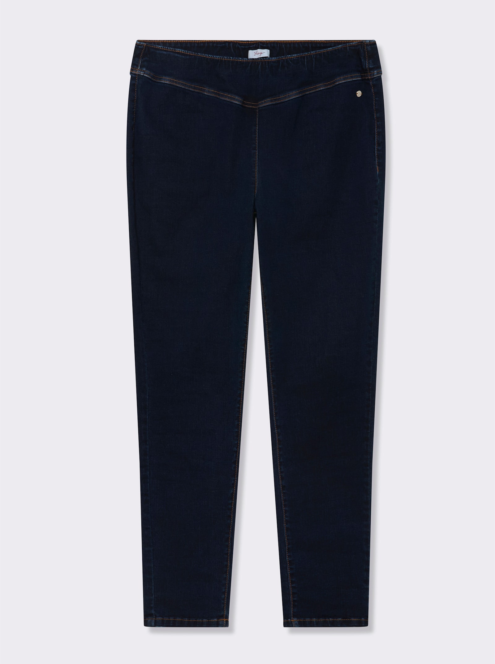 sheego Skinny Jeans mit breitem Dehnbund - dark blue