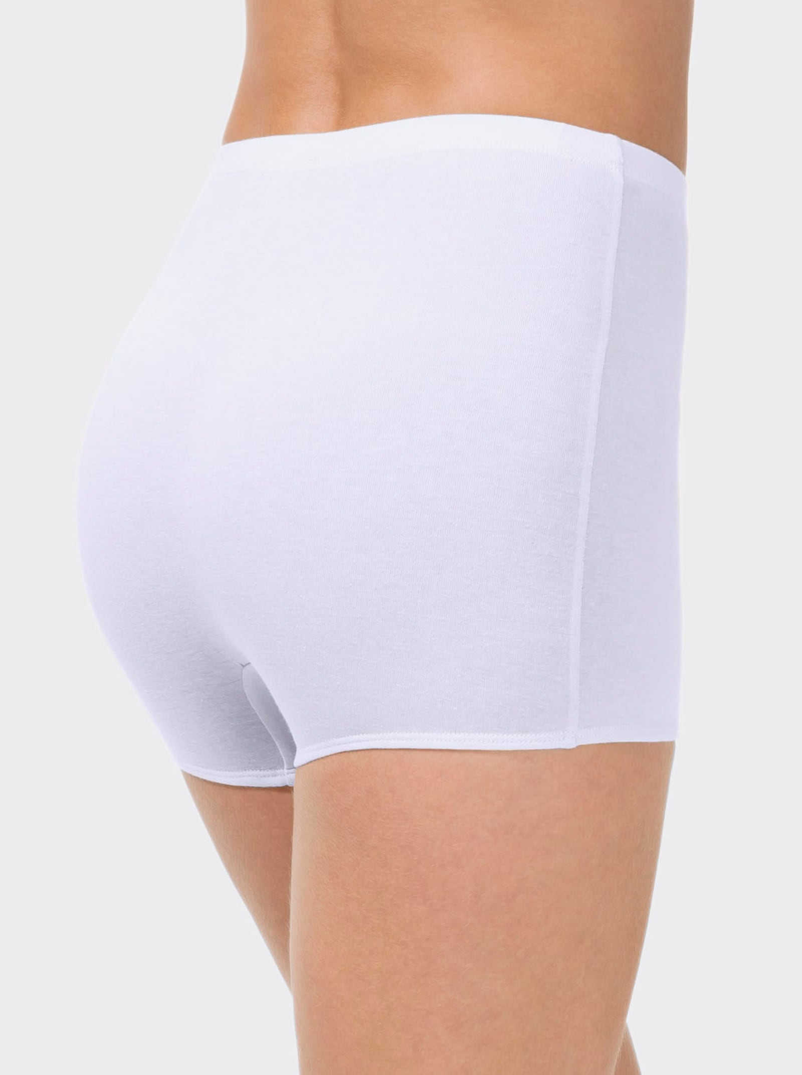 wäschepur Pagenschlüpfer mit glänzenden Zierabschlüssen - weiß + farbig sortiert