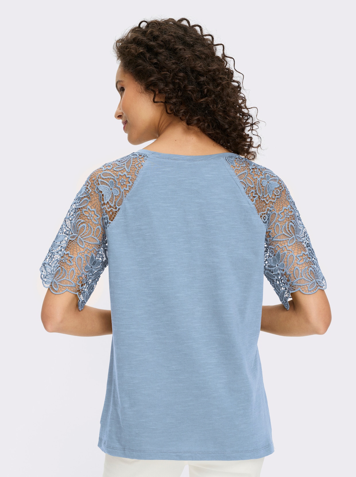 heine Rundhalsshirt - eisblau