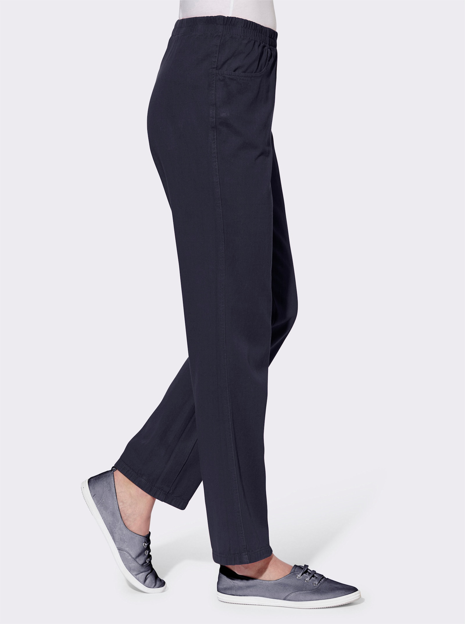 Schlupfhose aus Baumwolle - marine