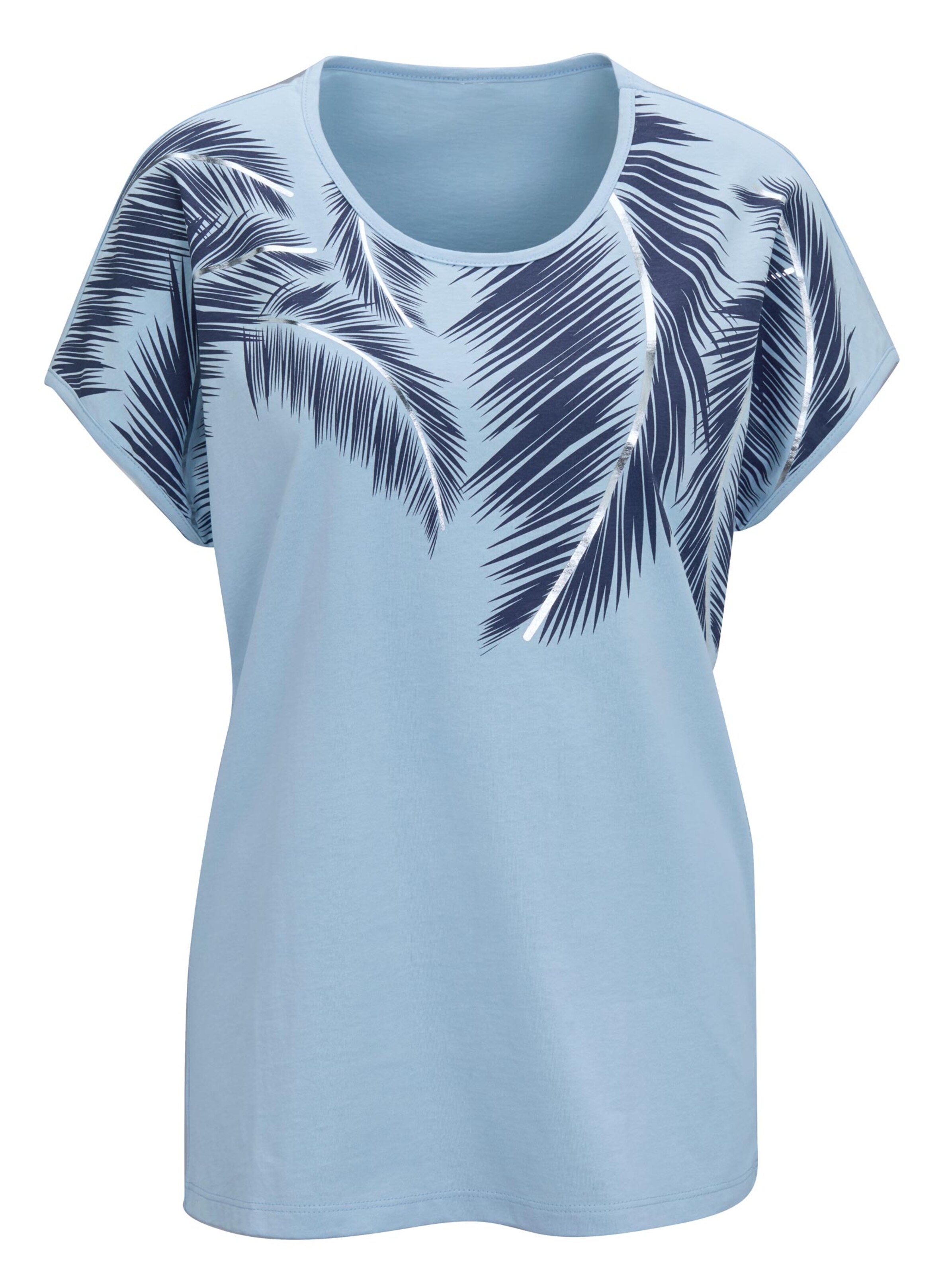 Shirt - hellblau-bedruckt