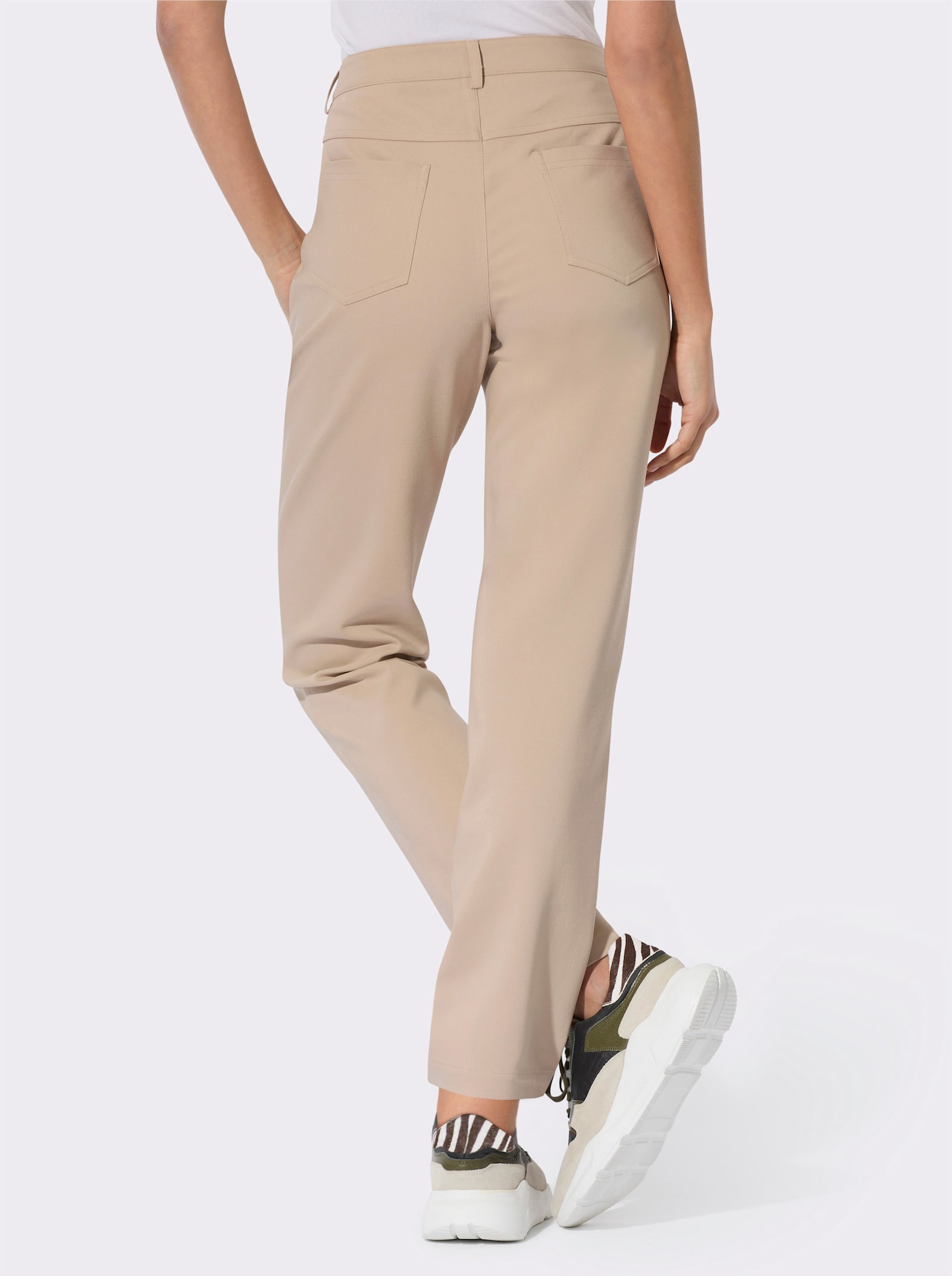 Hose mit Miedereinsatz - beige