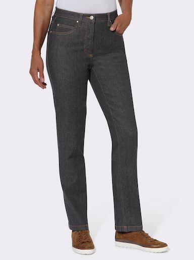 5-Pocket-Jeans mit Baumwoll-Stretch - black-denim