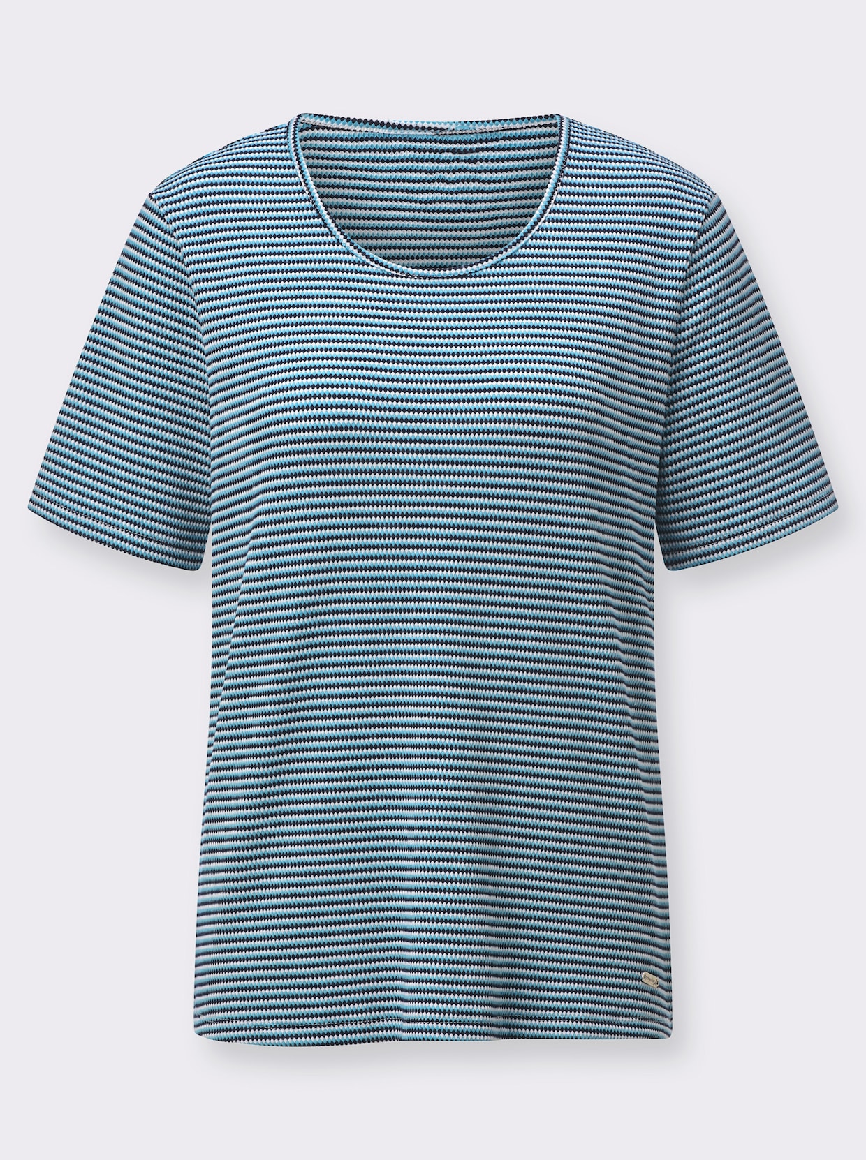 Shirt met korte mouwen - marine/wit gedessineerd