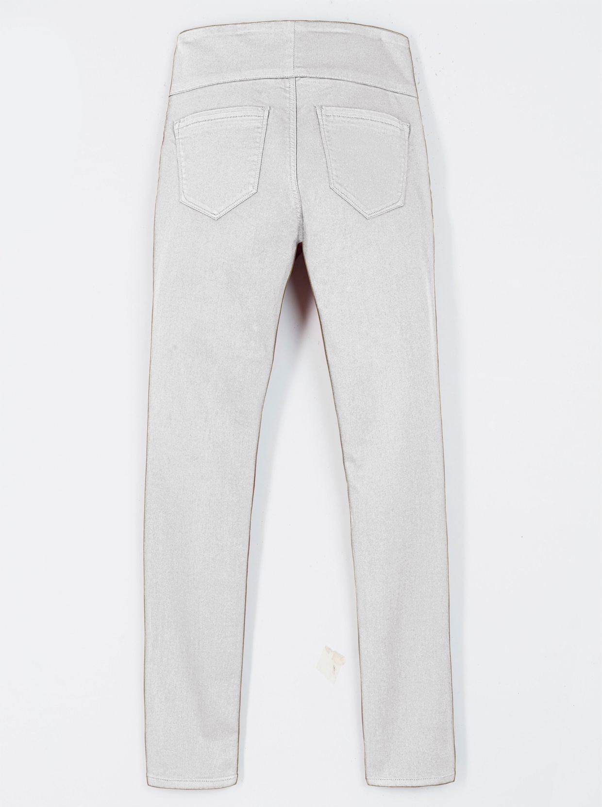 Schlupfhose mit hohem Dehnbund - weiß