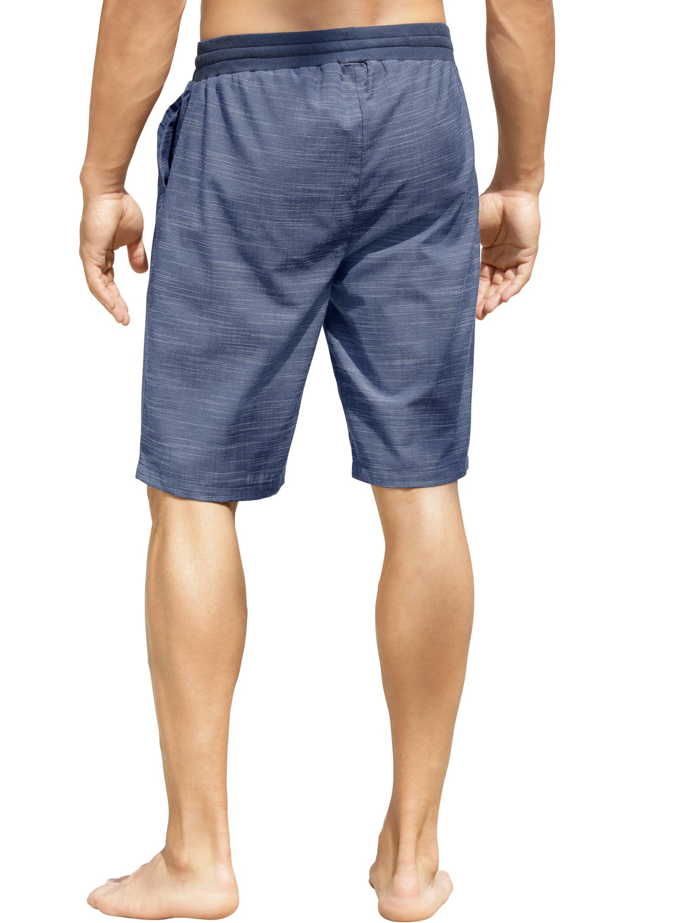 Freizeitbermudas - blau-meliert