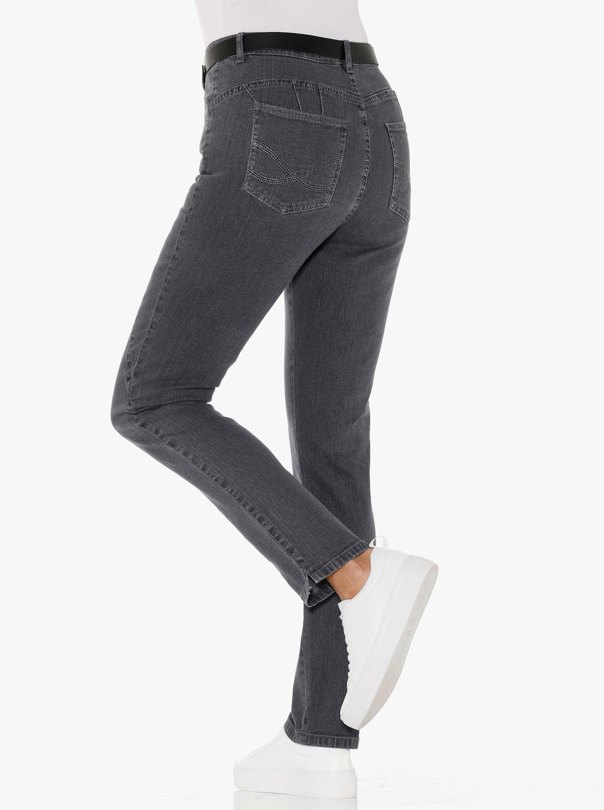 jeans - antraciet/grey-denim