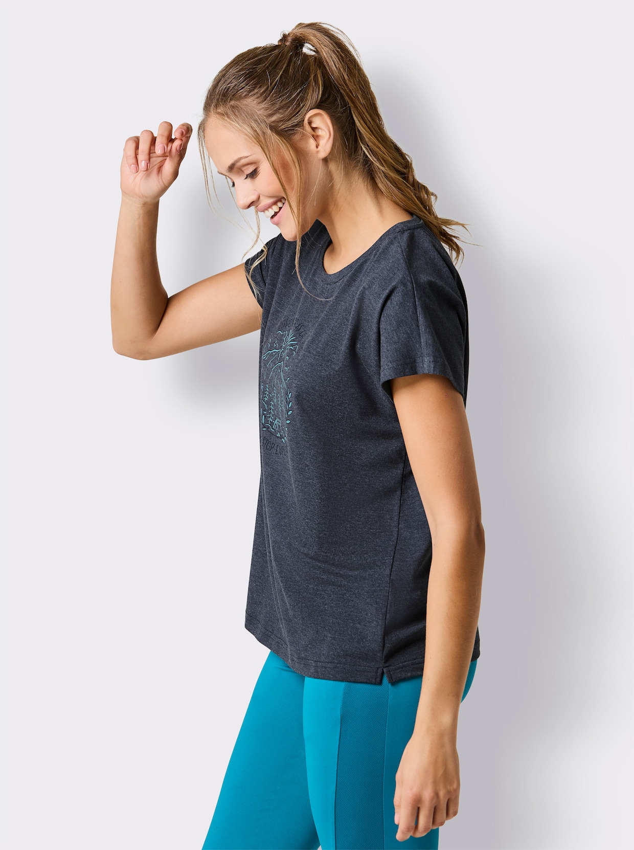 Catamaran Sports Freizeitshirt - dunkelblau-meliert