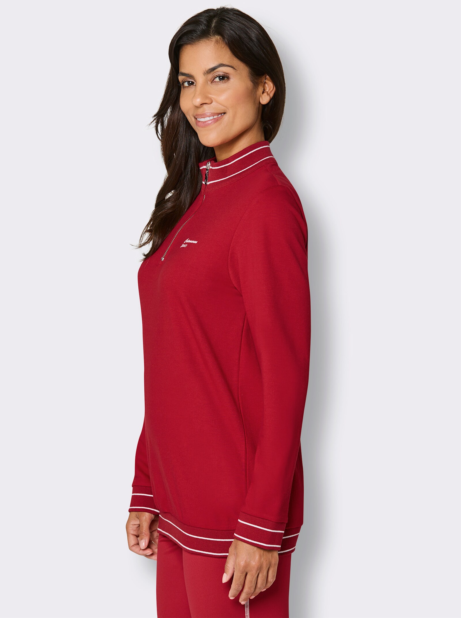 Catamaran Sports Sweatshirt mit Reißverschluss - rot