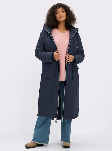 sheego Parka in wärmender Qualität - tiefblau