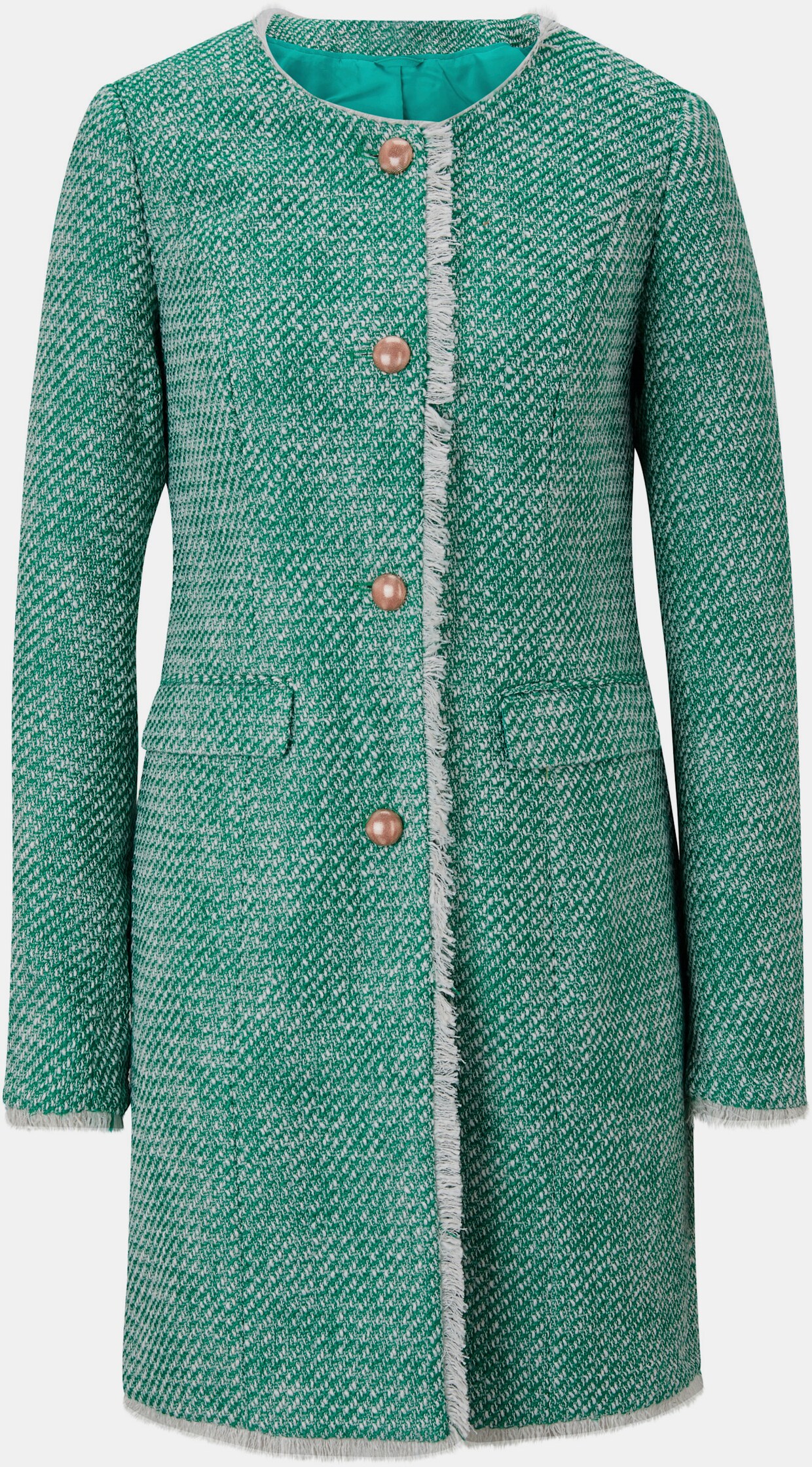 heine Lange blazer - groen/wit